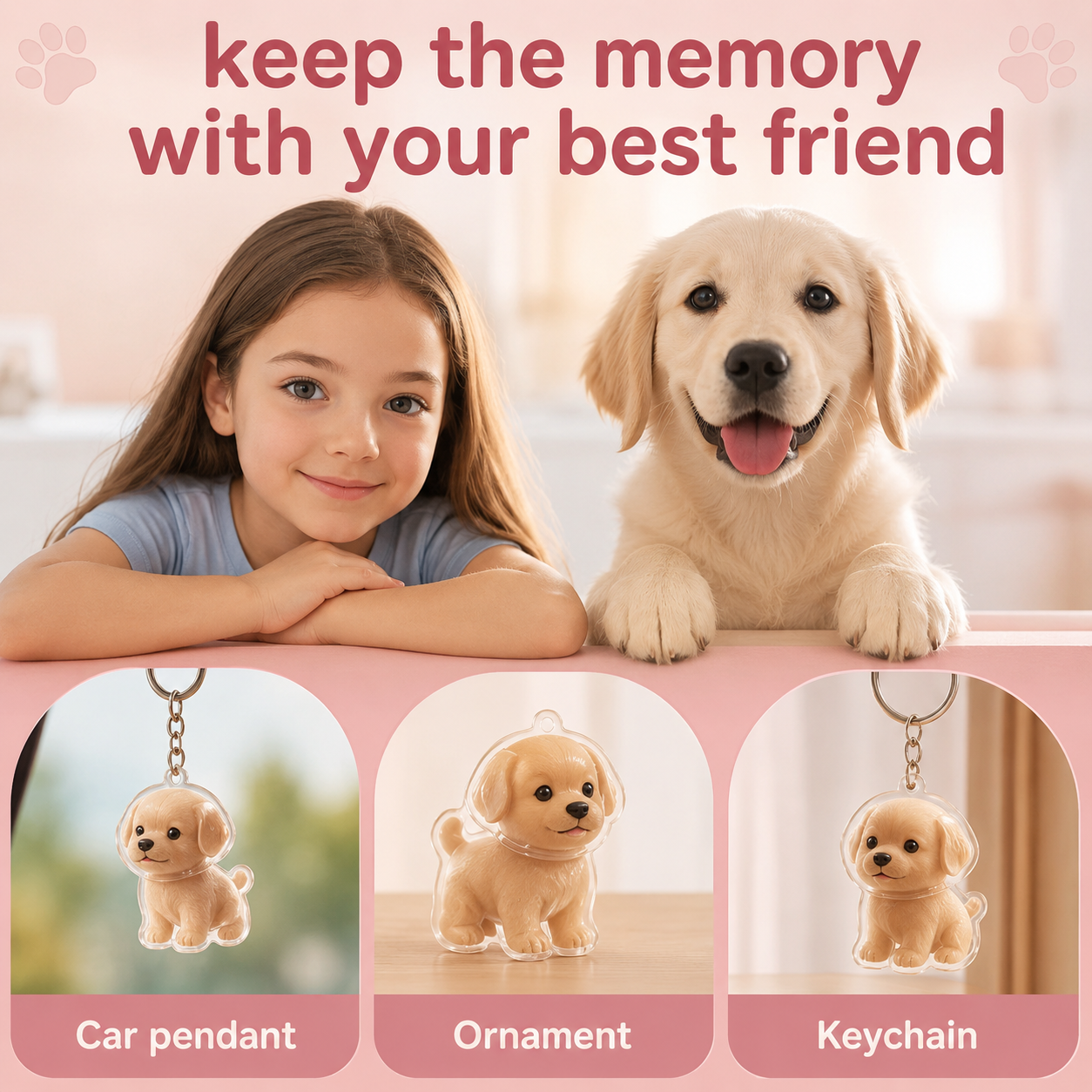 MiHuella Memorial Capsule Keychain